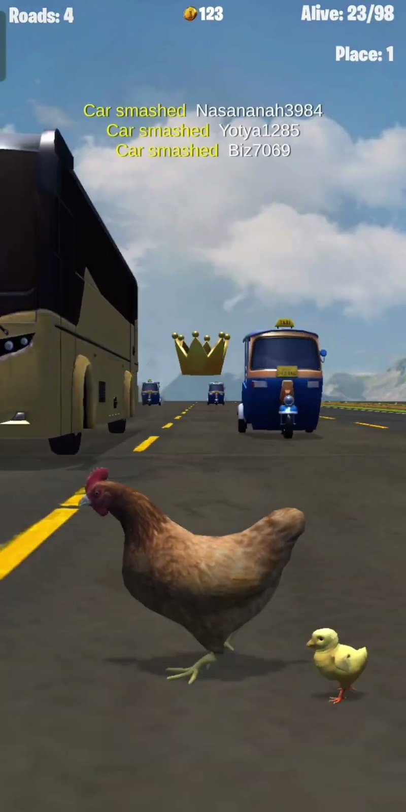 Panoramica di chicken road